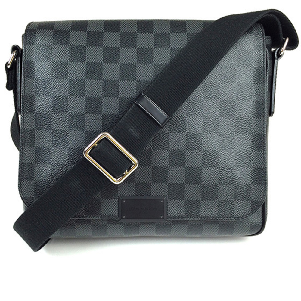 Louis Vuitton Damier Graphite District PM Crossbody Shoulder Bag